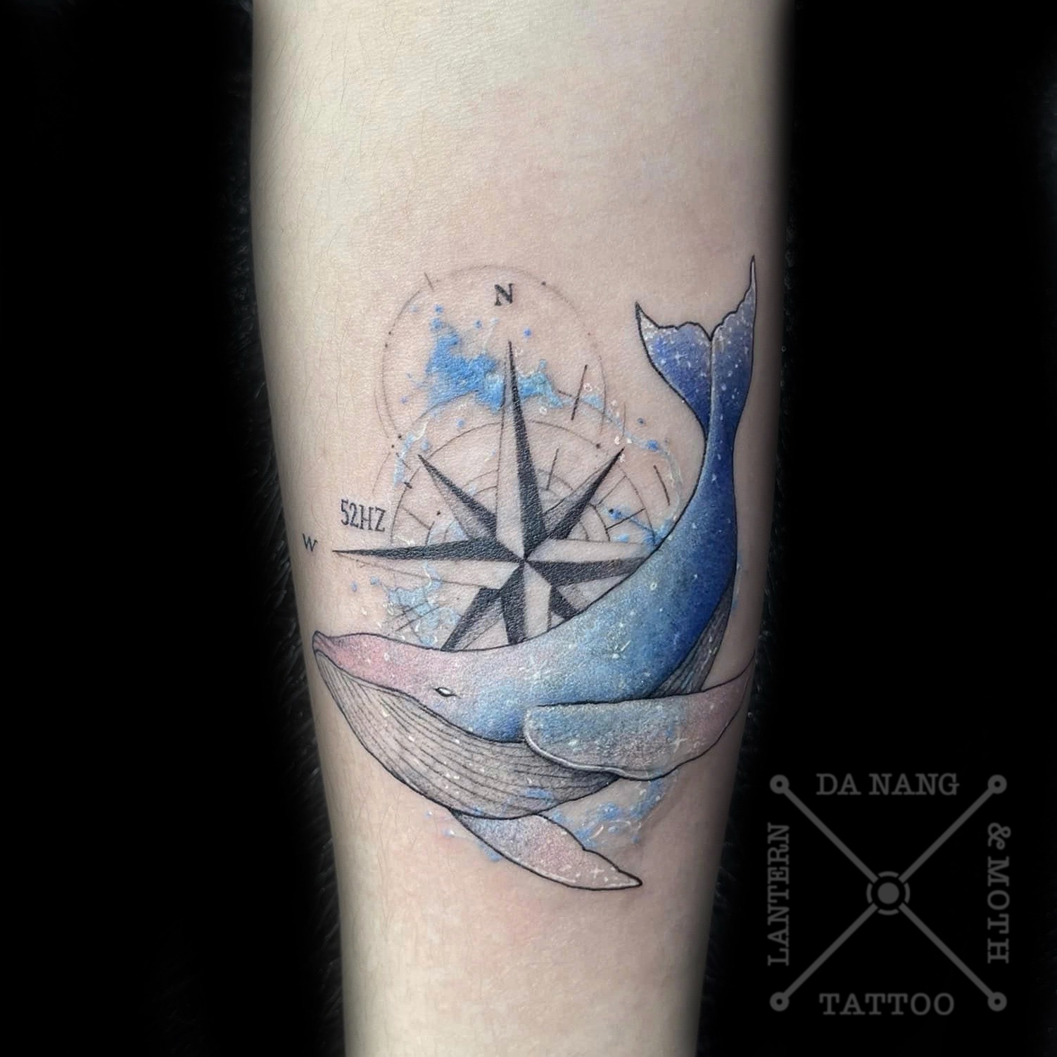 Fine-line-whale-design-Lantern-and-Moth-tattoo-Da-Nang