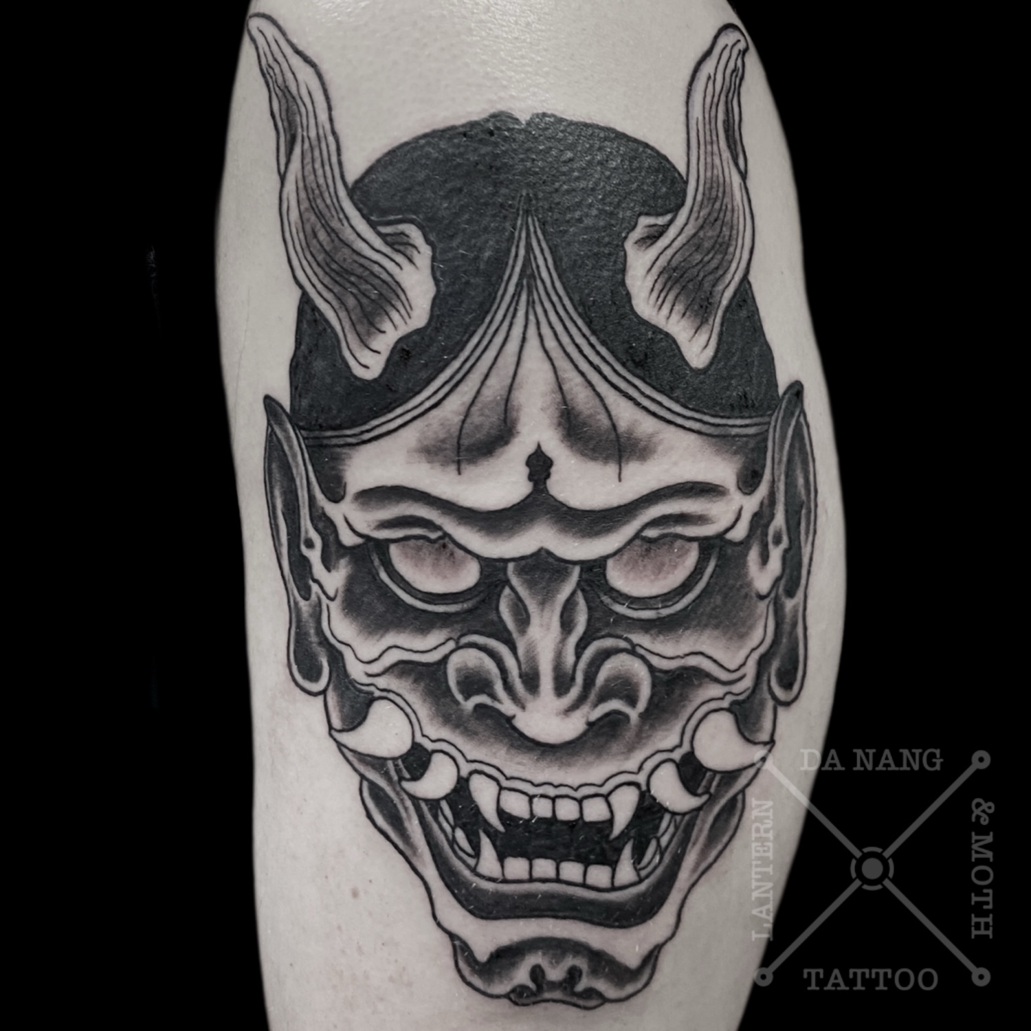 Hanya_mask tattoo by best da-nang tattoo studio