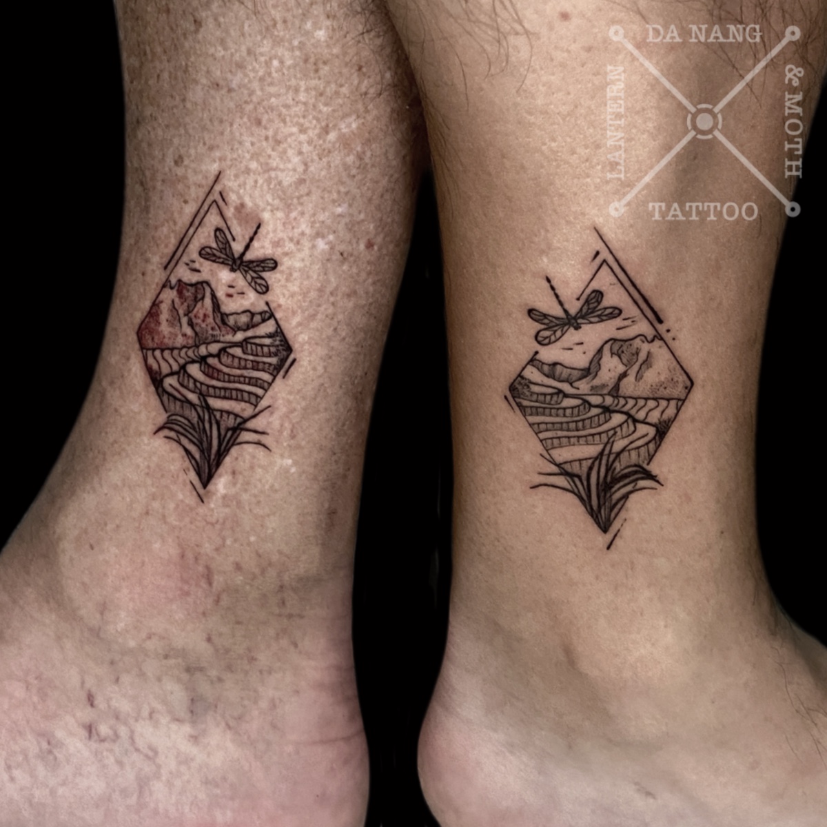 Matching-Vietnam-Traveller-Tattoos-by Da-Nang-Tattoo-Artist