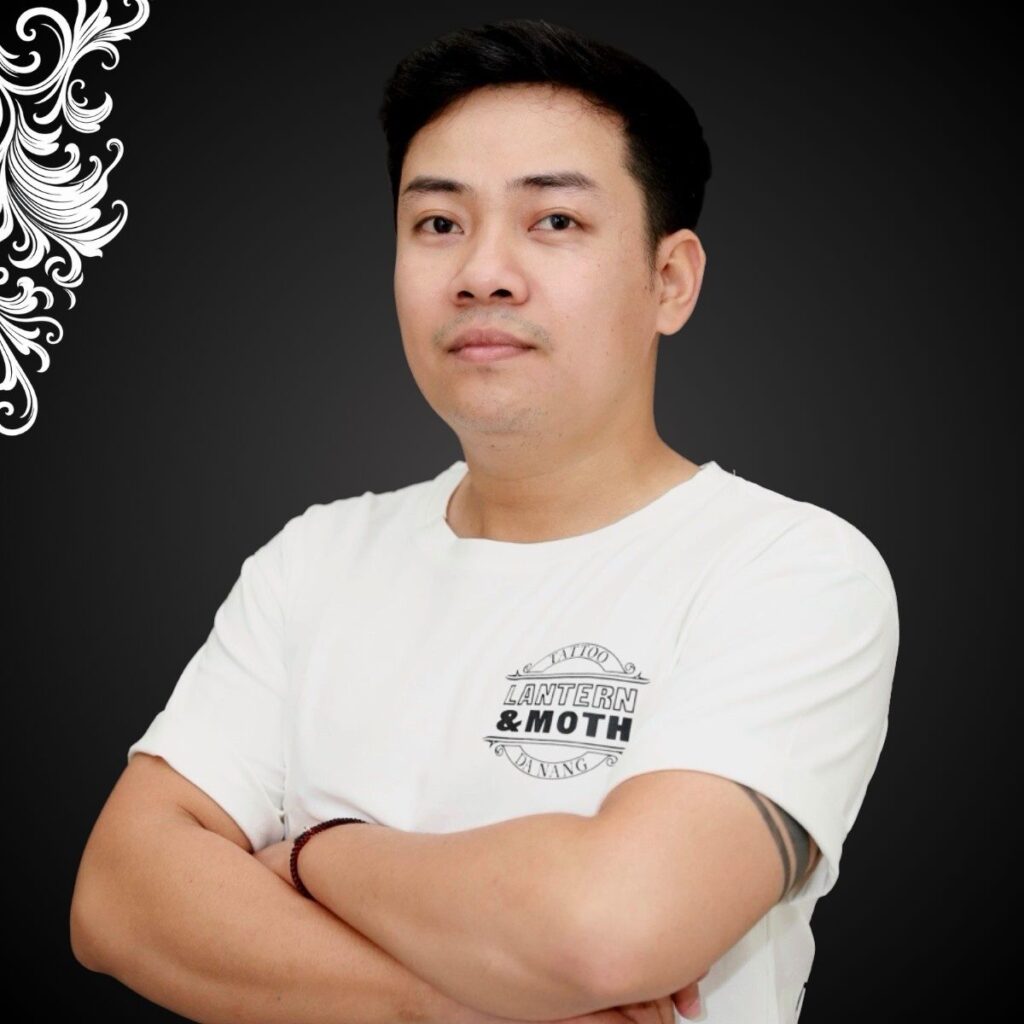 Talented member of our team at the best Tattoo Studio in Da Nang, specializing in unique body art.