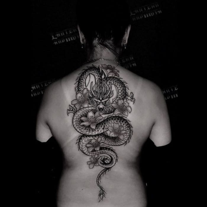 Dragon Back Tattoo Artwork – Tattoo Studio in Da Nang