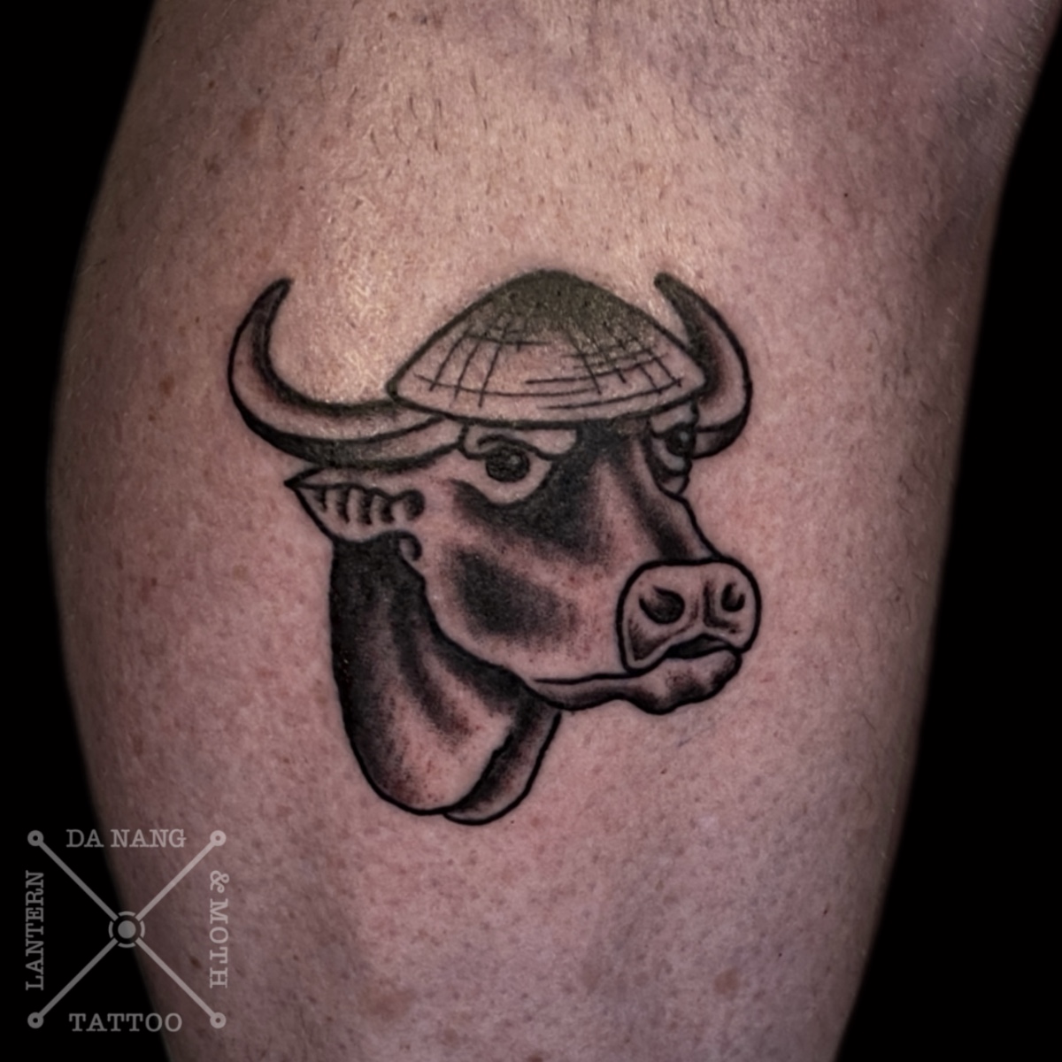Classic-Style-Vietnamese-Buffalo-Tattoo-by-Da-Nang-Tattoo-Artist