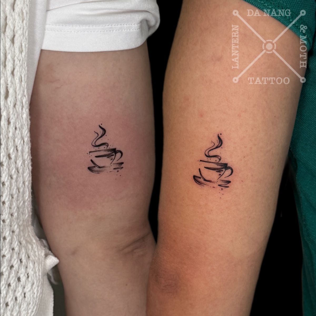 Matching-Coffee-Cup-Tattoos-by-Da-Nang-Tattoo-Shop