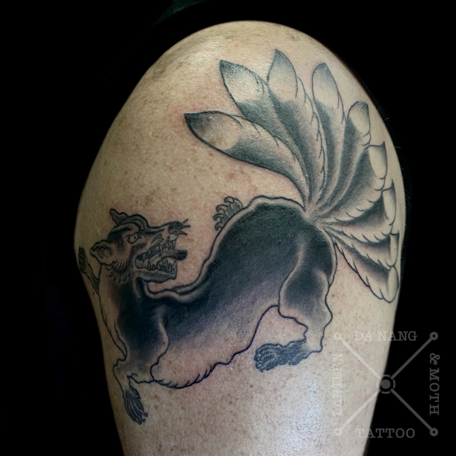 Nine tailed fox tattoo