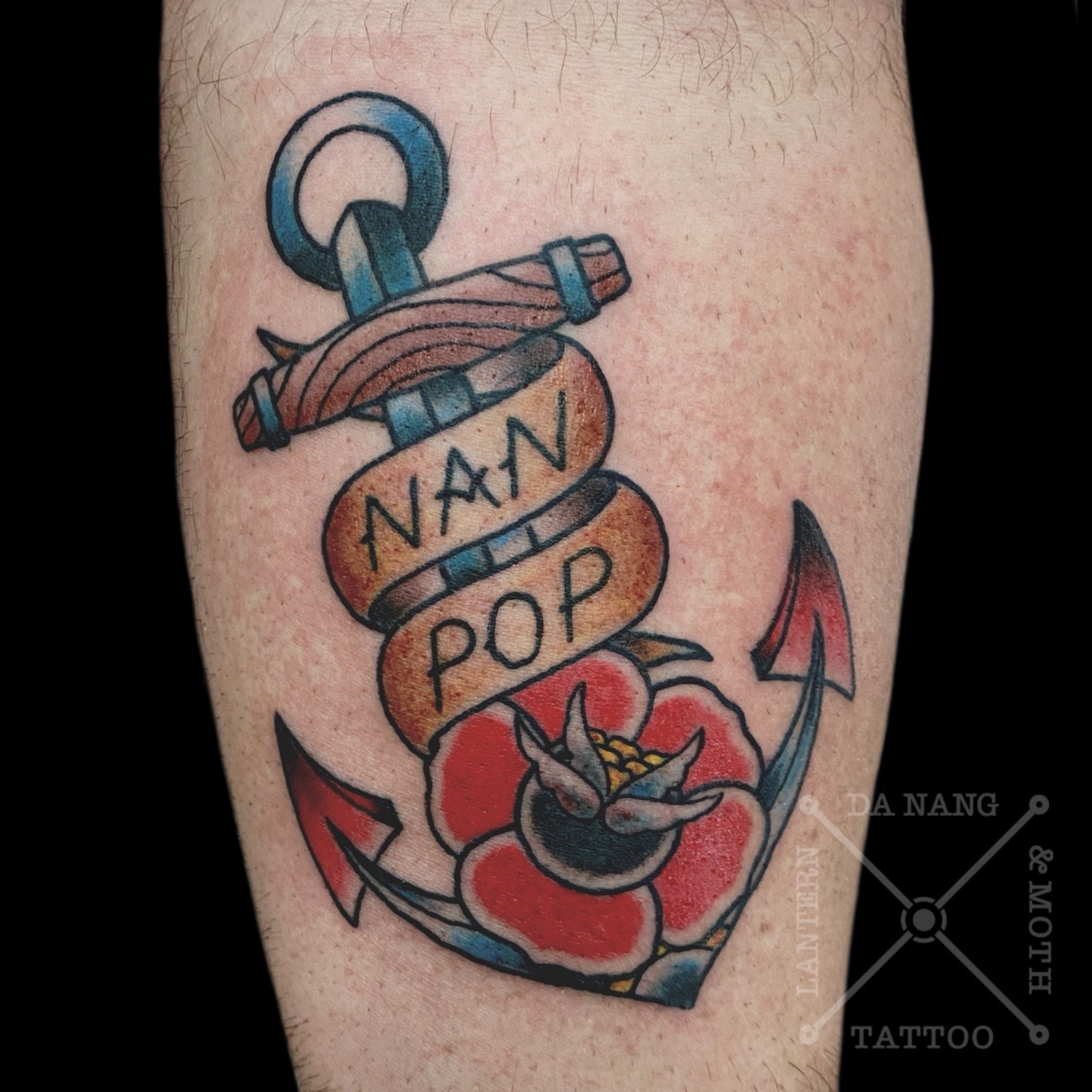 Trad anchor tattoo