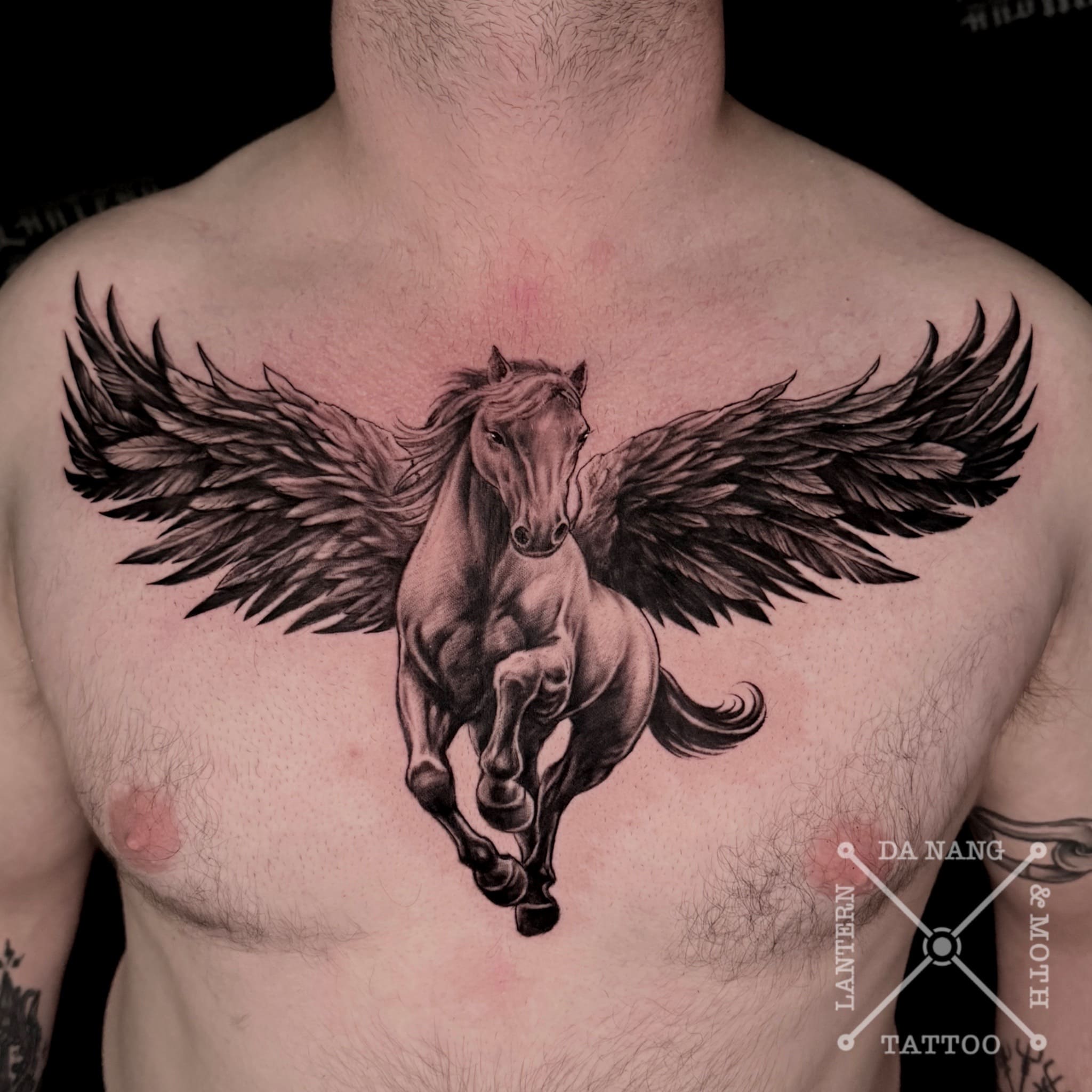black-and-grey-pegasus-design-da-nang-tattoo-shop-lantern-and-moth.