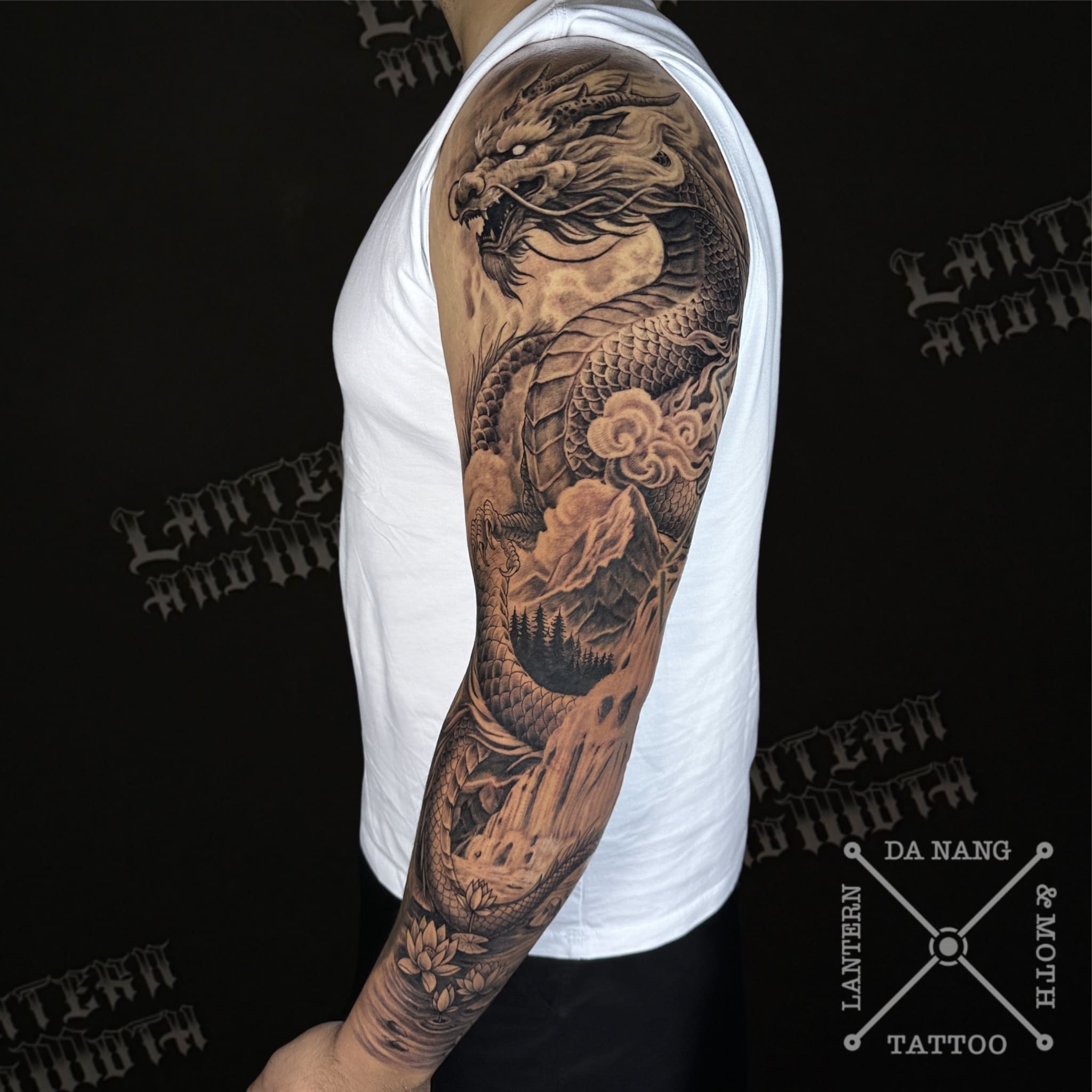 dragon-outer-sleev -design-danang-tattoo-shop-lantern-and-moth.