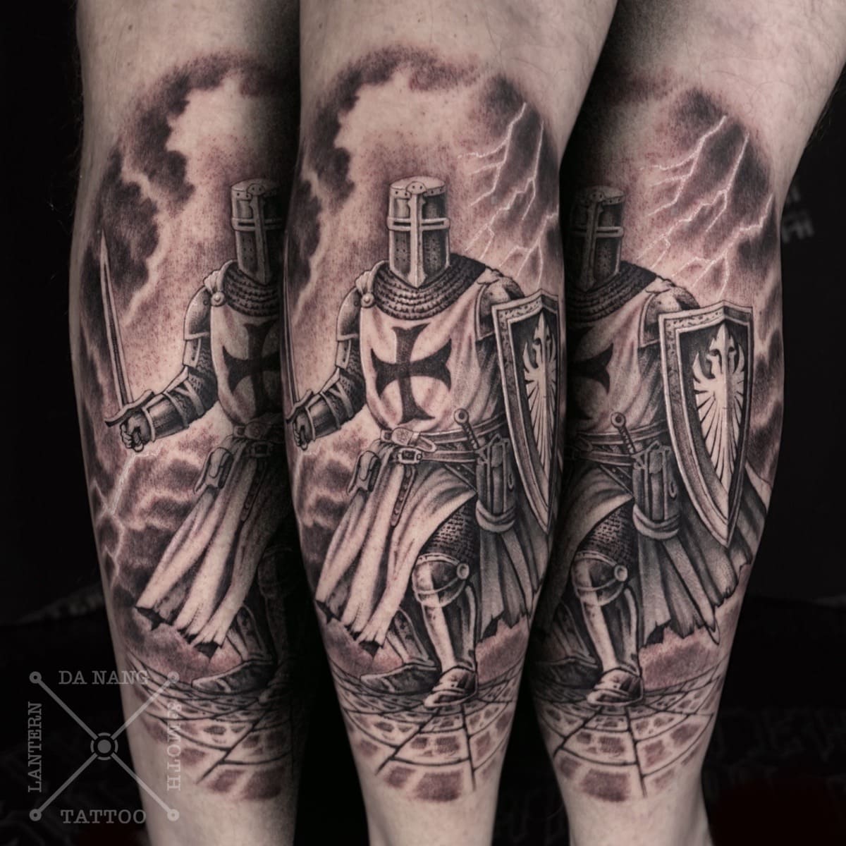 knight-templar-black-and-grey-design-da-nang-tattoo-shop-lantern-and-moth.